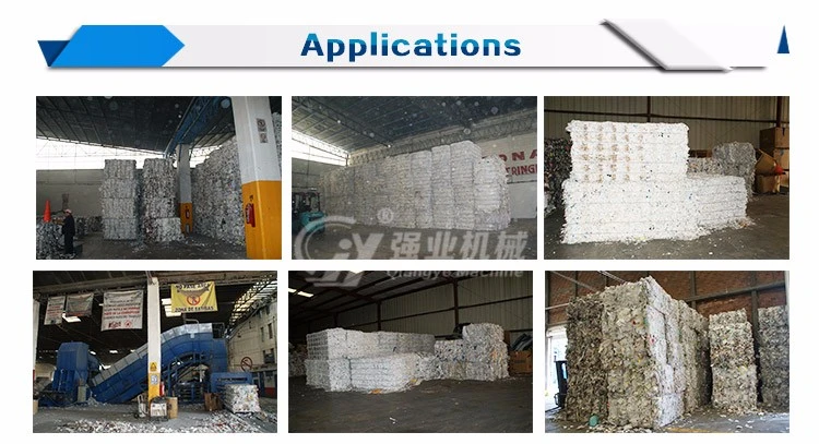 Horizontal Waste Paper Carboard Newspaper Packing Baling Baler