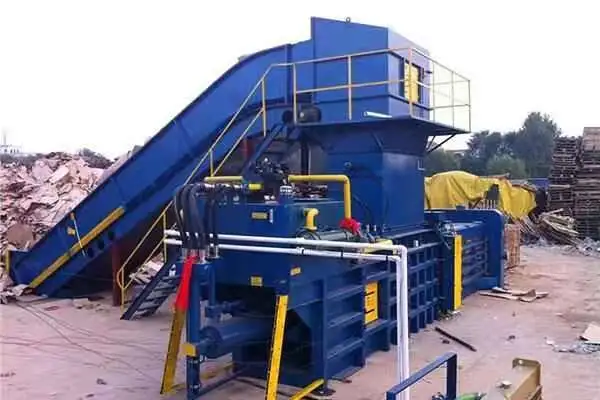 Horizontal Cardboard Pet Bottle Hydraulic Press Waste Paper Baler Machine