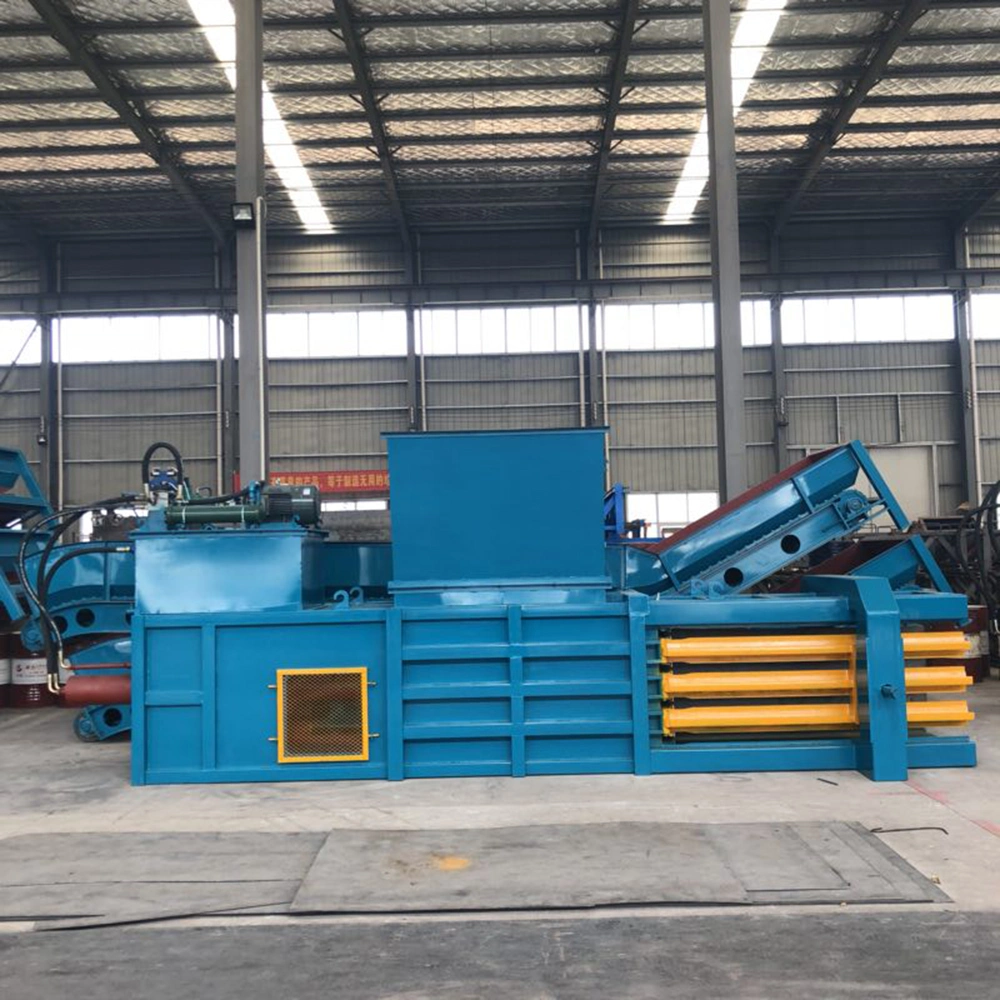 Hydraulic Bagging Press Baler Horizontal Hydraulic Pet Waste and Plastic Bottle Compactor Baler Machine Horizontal