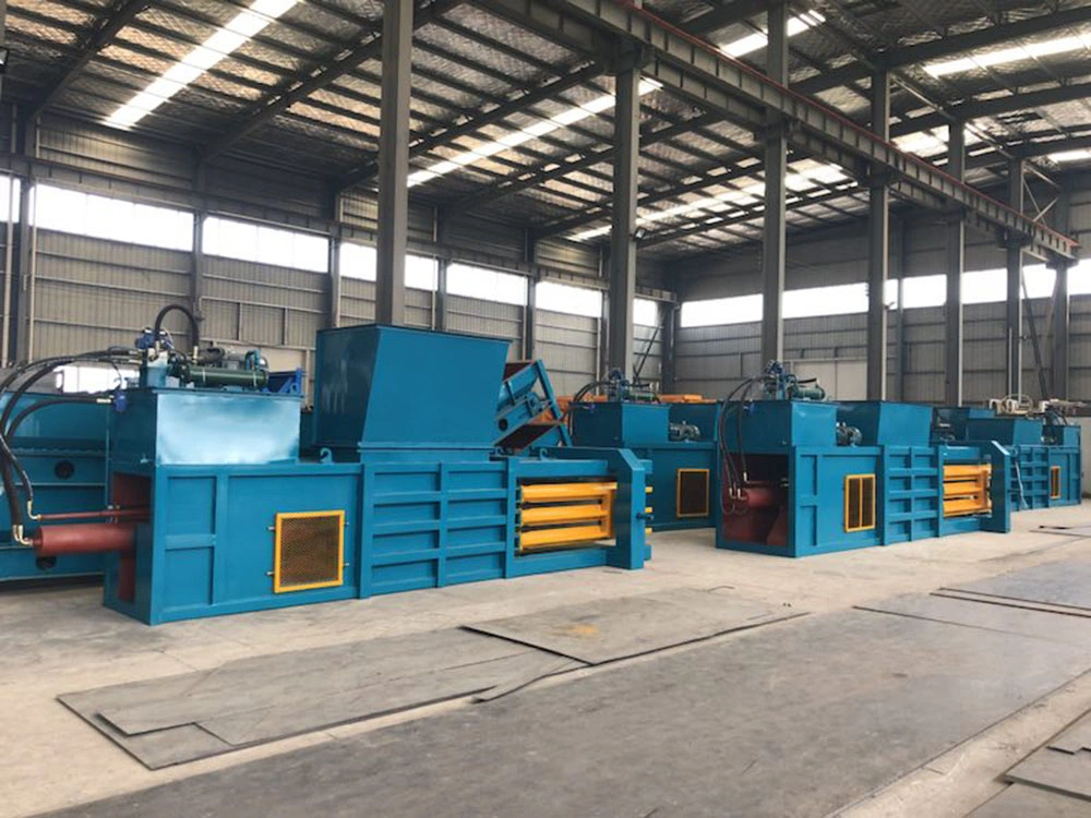 Hydraulic Bagging Press Baler Horizontal Hydraulic Pet Waste and Plastic Bottle Compactor Baler Machine Horizontal